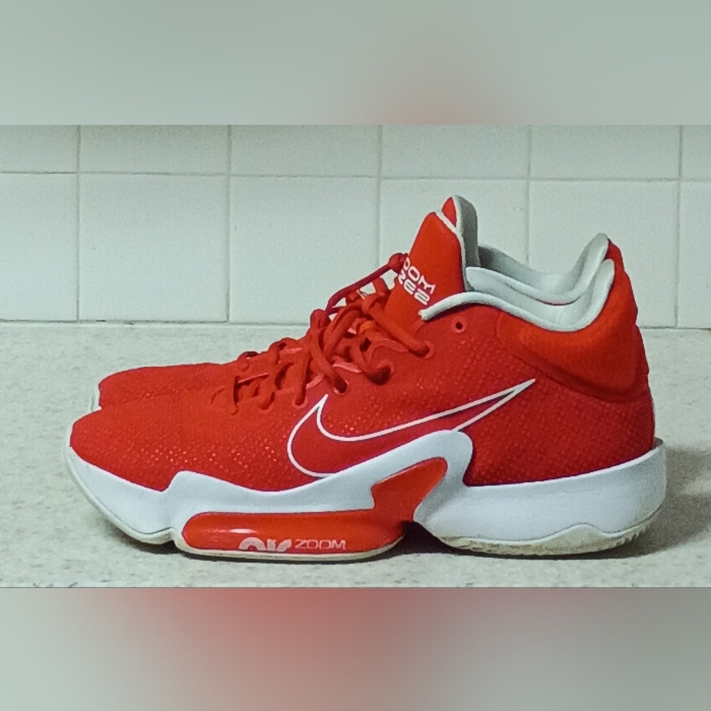 Red Nike Zoom Basketball Shoes